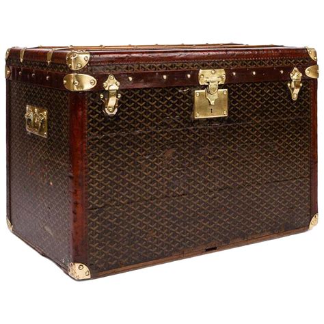 vintage goyard trunk|Goyard luggage trunk.